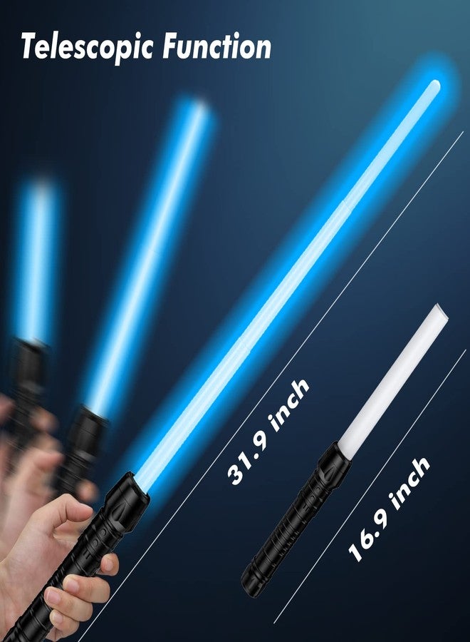 Kenpora Light Sabers for Kids, Light Up Saber for Birthday Halloween Party, Telescopic Extendable Light Sword with Motion Sensitive FX Sound for Boys Girls - Image 4